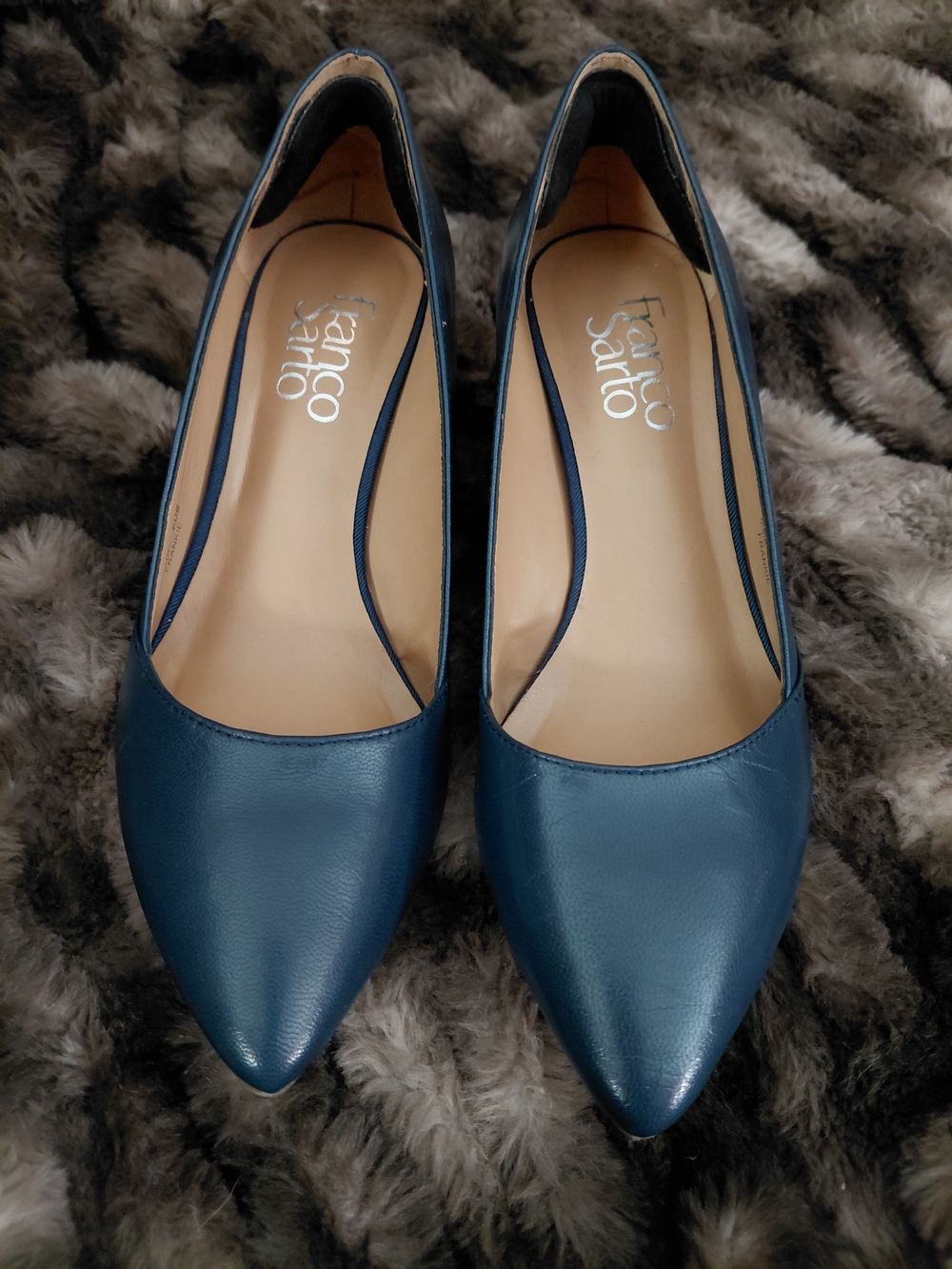Franco Sarto Women's Navy Wedge Heels